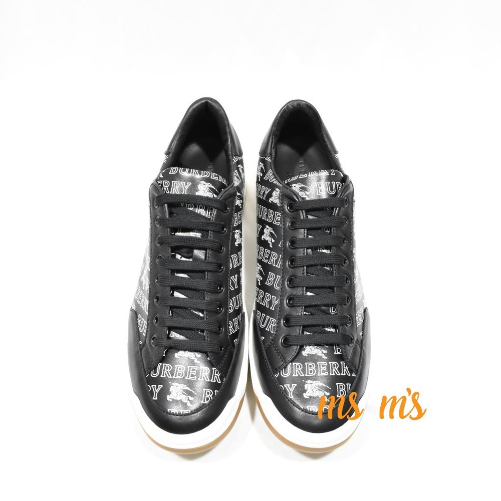 NIB Burberry burberry signature Black Sneaker US12 - Picture 5 of 8